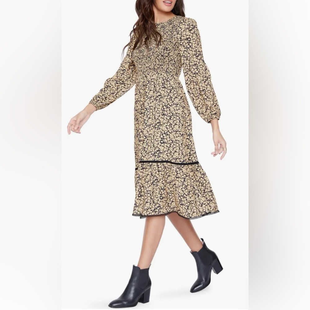 Lost + Wander midi floral dress